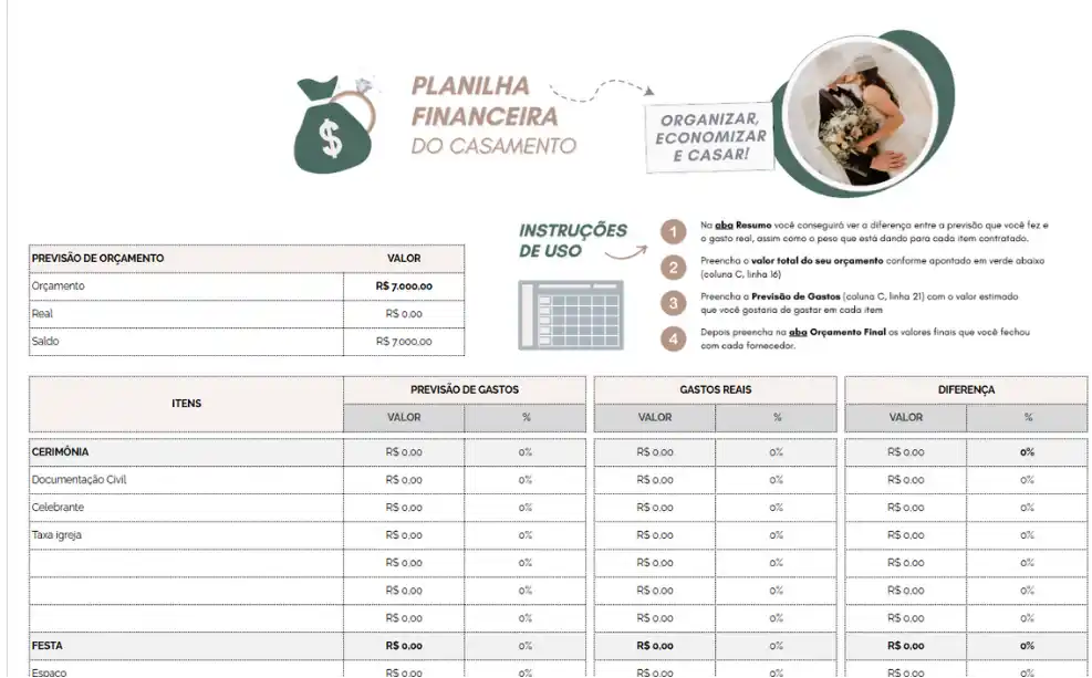 Calculadora e Planilha de Orçamento